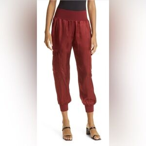 Cinq à Sept Tous Les Jours Giles satin cargo jogger pants